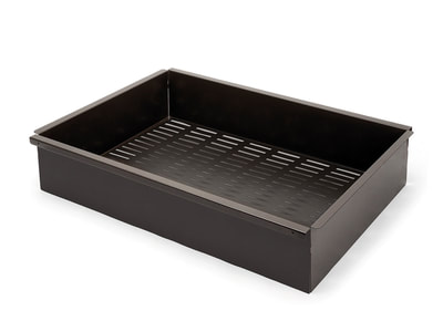 Pull out wardrobe metal tray